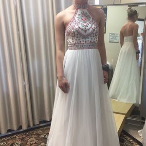 white never actually worn sherri hill dress!